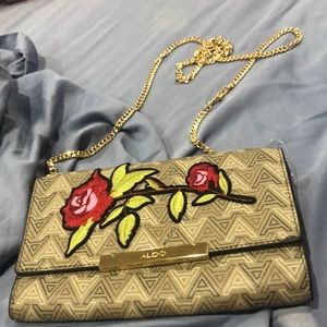 Aldo crossbody rose bag